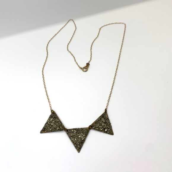 💕HP💕Pyrite 14k gold chain necklace - Picture 4 of 11